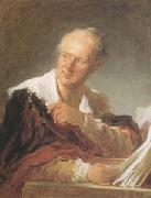 Jean Honore Fragonard, Portrait of Diderot (mk05)